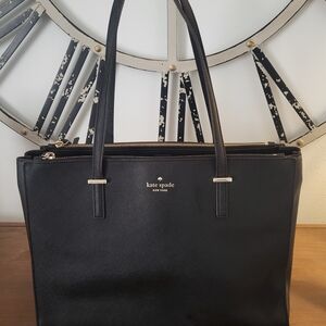 Kate Spade Cedar Street Jensen Large Black Leather Tote Bag